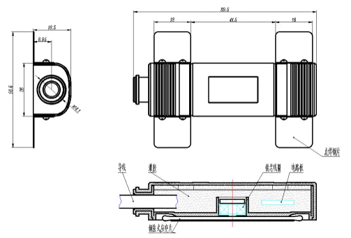 Estensimetro intelligente a corda vibrante (modello con saldatura superficiale) JMZX-206HAT immagine 6